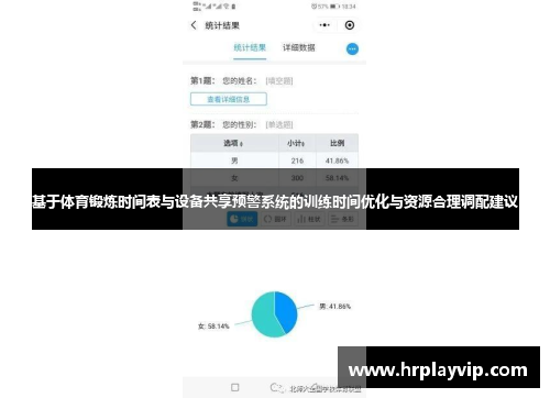 基于体育锻炼时间表与设备共享预警系统的训练时间优化与资源合理调配建议